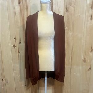 Sophie Rue Brown Lightweight‎ Cardigan Sweater Size L